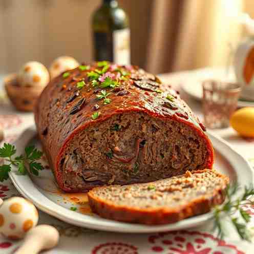 Lamb Meat Loaf - Traditional Romanian Drob for Easter